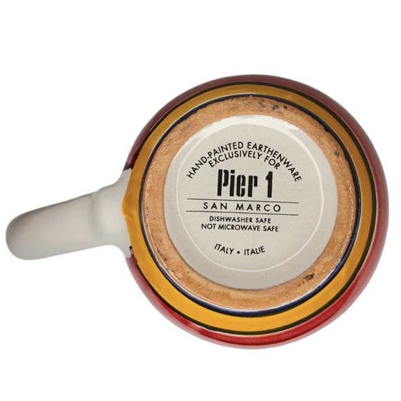 Pier One San Marco Mugs Hand Painted Set of Two - Picture 8 of 8